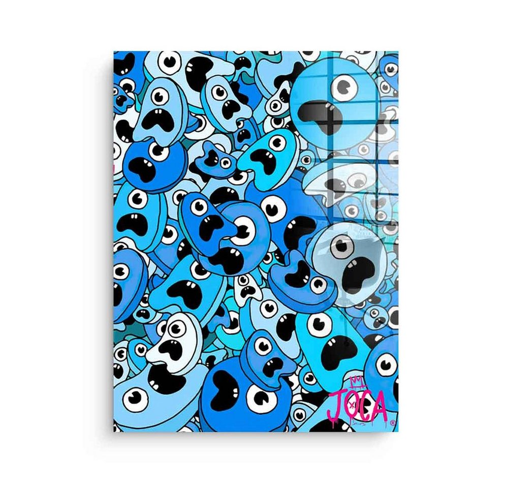 DOTCOMCANVAS® Acrylglasbild Sordins Blue - Acrylglas, Acrylglasbild Sordins Blue comic Figur blau hochkant von Dotcomcanvas