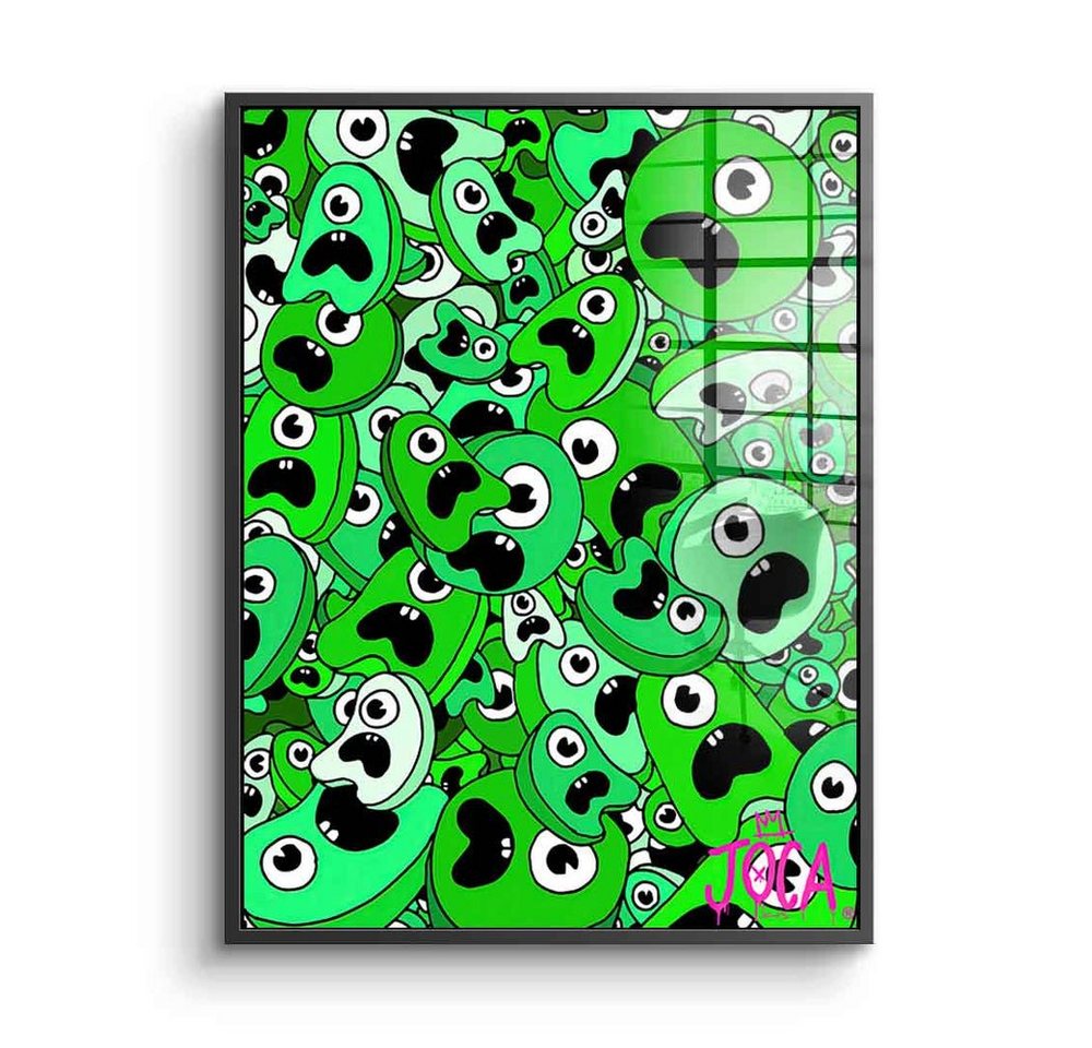 DOTCOMCANVAS® Acrylglasbild Sordins Green - Acrylglas, Acrylglasbild Sordins Green comic Figur grün hochkant von Dotcomcanvas