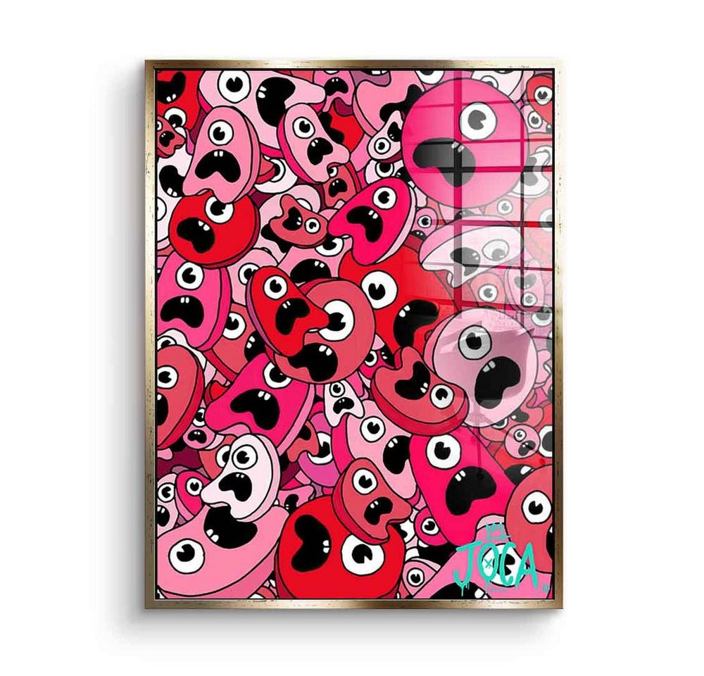 DOTCOMCANVAS® Acrylglasbild Sordins Pink - Acrylglas, Acrylglasbild Sordins Pink comic Figur pink hochkant von Dotcomcanvas