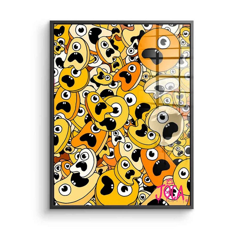 DOTCOMCANVAS® Acrylglasbild Sordins Yellow - Acrylglas, Acrylglasbild Sordins Yellow comic Figur lila hochkant von Dotcomcanvas