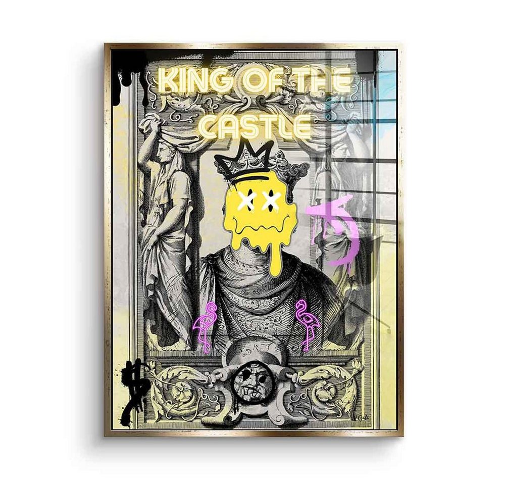 DOTCOMCANVAS® Acrylglasbild King of the Castle - Acrylglas, Acrylglasbild Pop Art Porträt King of the Castle von Dotcomcanvas