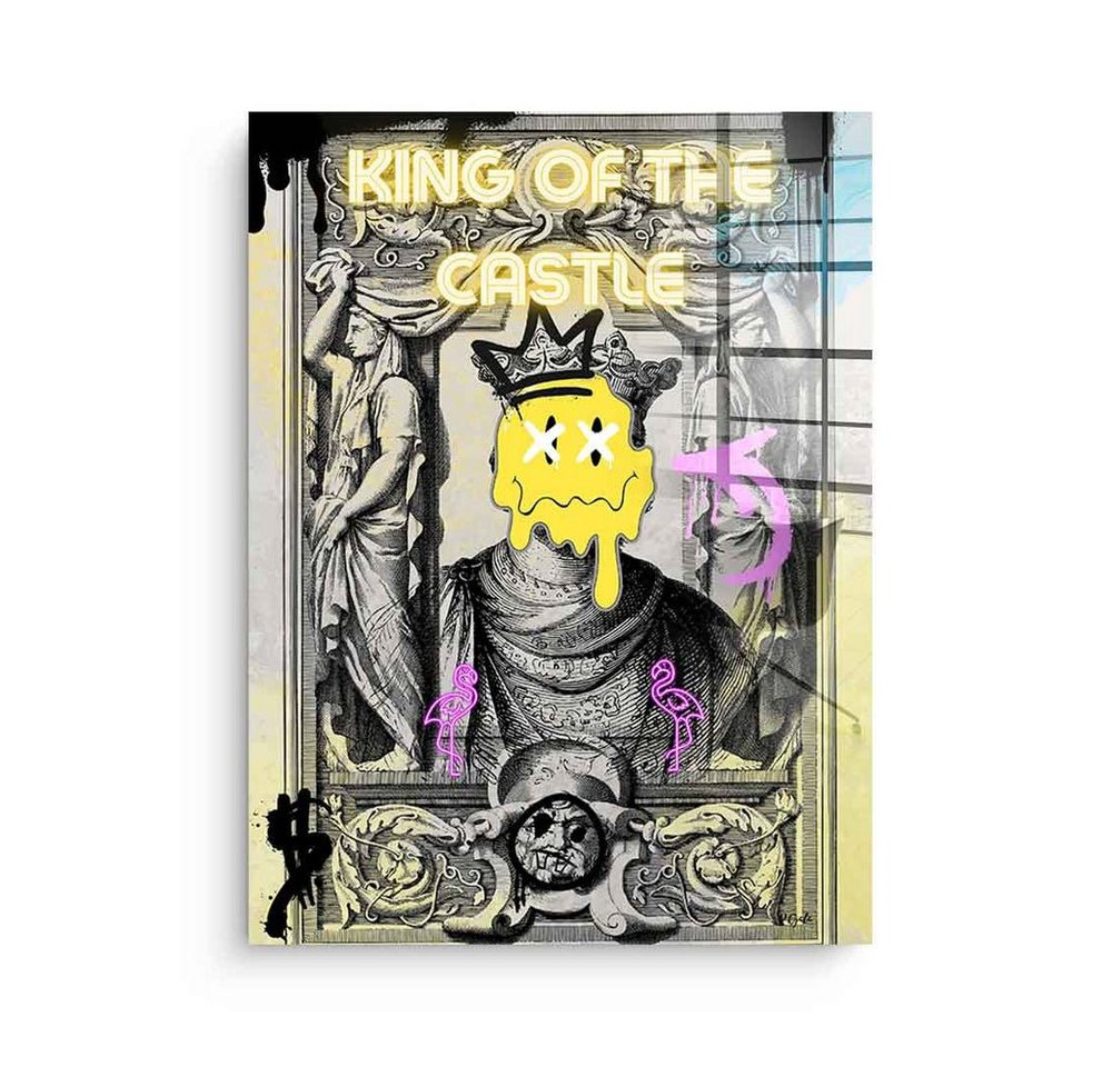 DOTCOMCANVAS® Acrylglasbild King of the Castle - Acrylglas, Acrylglasbild Pop Art Porträt King of the Castle von Dotcomcanvas