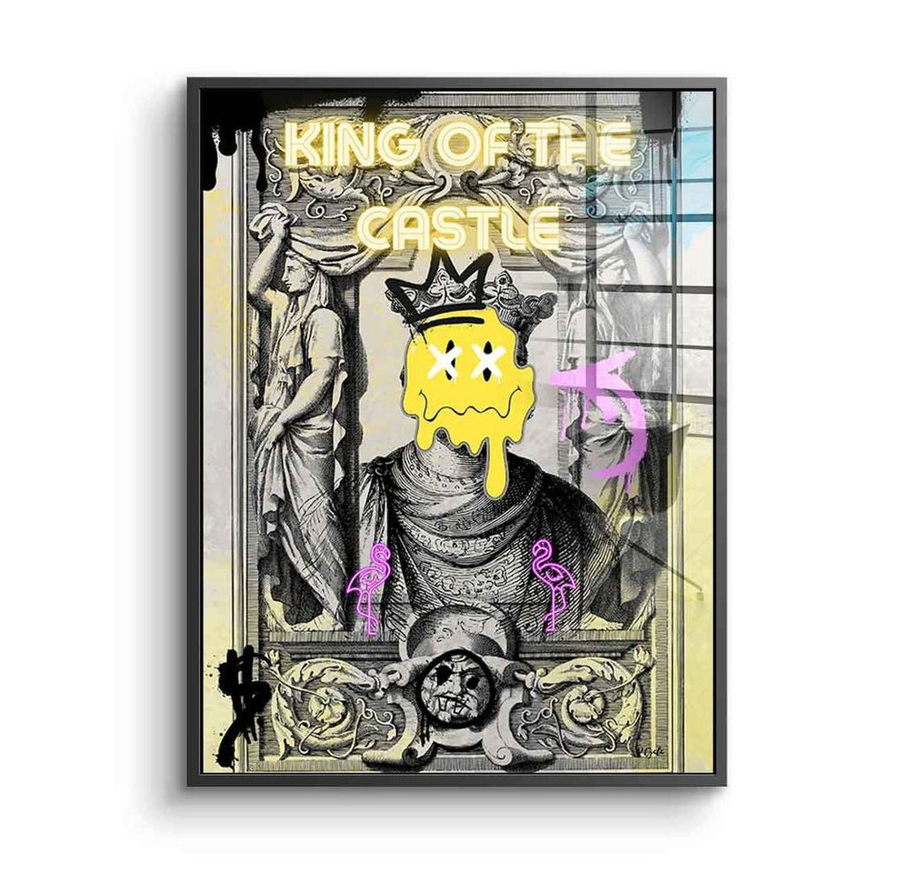 DOTCOMCANVAS® Acrylglasbild King of the Castle - Acrylglas, Acrylglasbild Pop Art Porträt King of the Castle von Dotcomcanvas