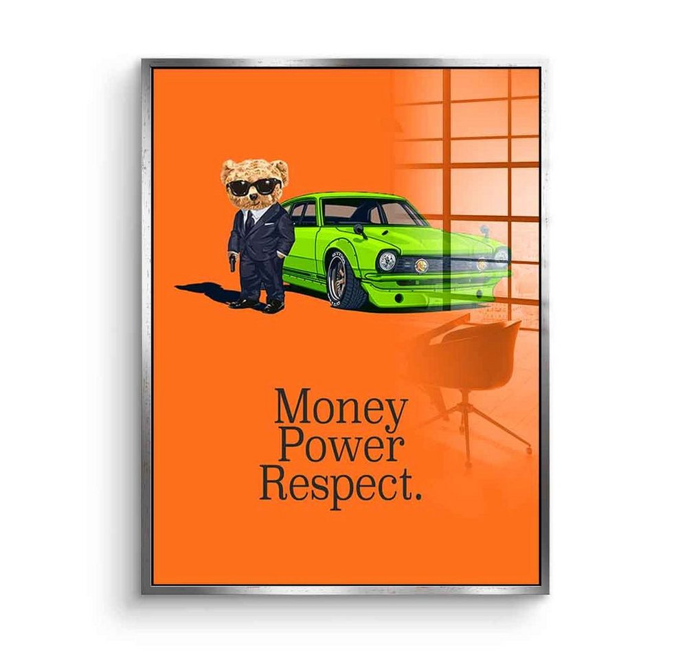 DOTCOMCANVAS® Acrylglasbild MPR - Acrylglas, Acrylglasbild MPR Money Power Respect Erfolg Geld Hustle Motivation von Dotcomcanvas