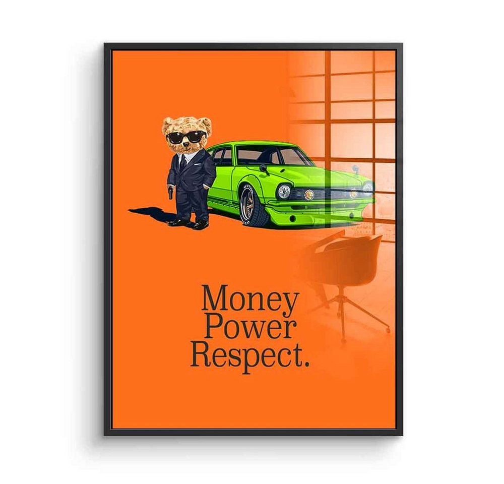 DOTCOMCANVAS® Acrylglasbild MPR - Acrylglas, Acrylglasbild MPR Money Power Respect Erfolg Geld Hustle Motivation von Dotcomcanvas