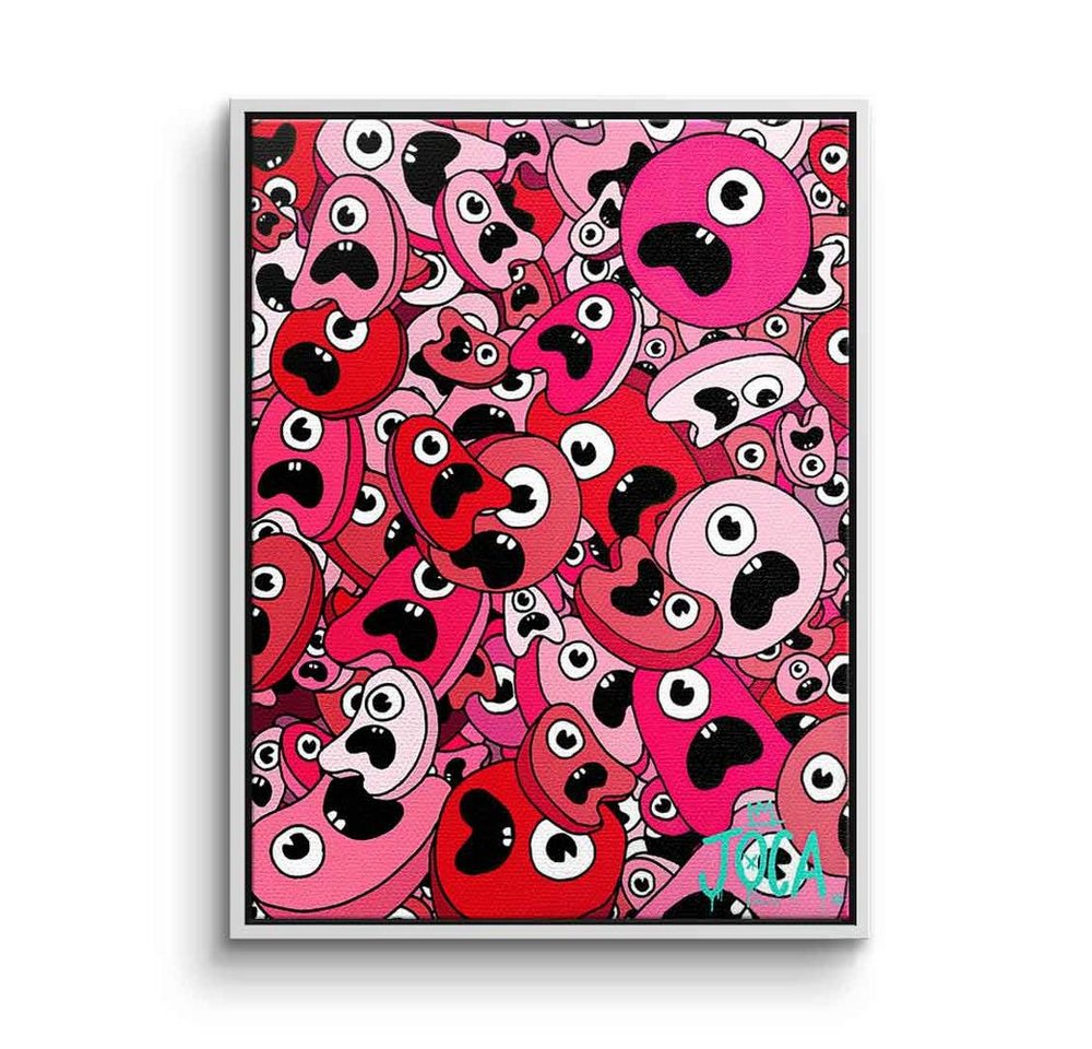 DOTCOMCANVAS® Leinwandbild Sordins Pink, Leinwandbild Sordins Pink comic Figur pink rot hochkant von Dotcomcanvas