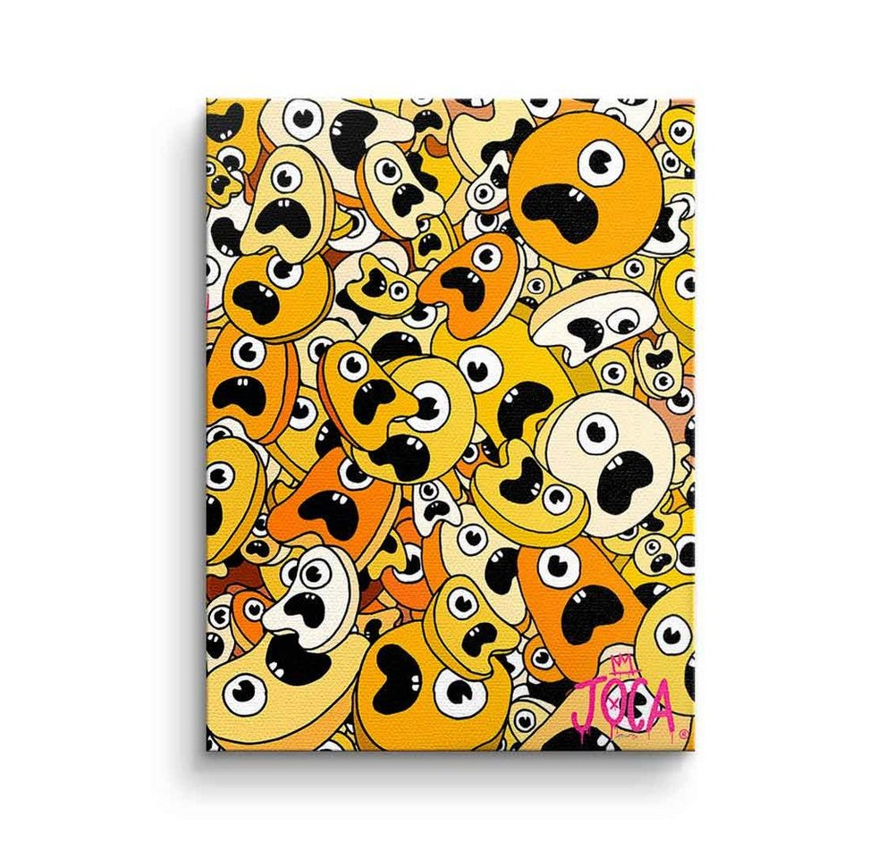 DOTCOMCANVAS® Leinwandbild Sordins Yellow, Leinwandbild Sordins yellow comic Figur gelb hochkant von Dotcomcanvas