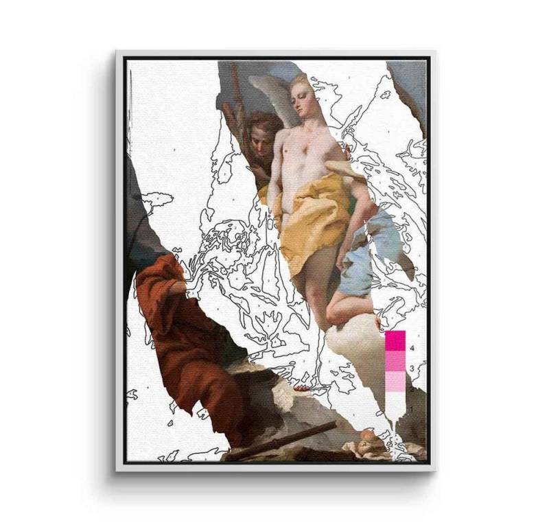 DOTCOMCANVAS® Leinwandbild Sorrow, Leinwand Bild Michelangelo Sorrow Engel abstrakt hochkant von Dotcomcanvas