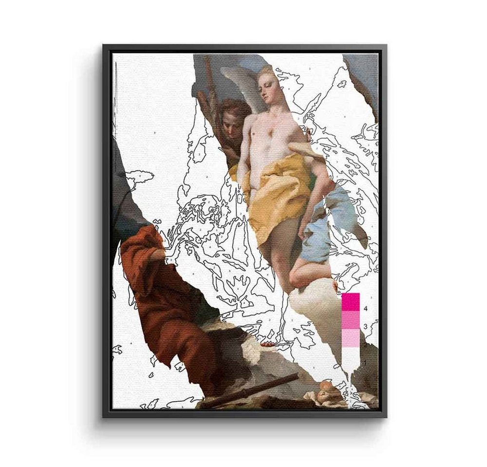 DOTCOMCANVAS® Leinwandbild Sorrow, Leinwand Bild Michelangelo Sorrow Engel abstrakt hochkant von Dotcomcanvas