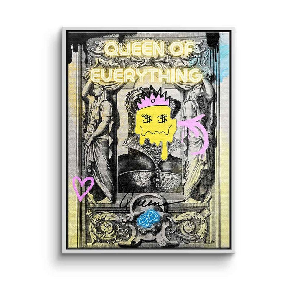 DOTCOMCANVAS® Leinwandbild Queen of Everything, Leinwandbild Queen of Everything Pop Art Comic hochkant von Dotcomcanvas