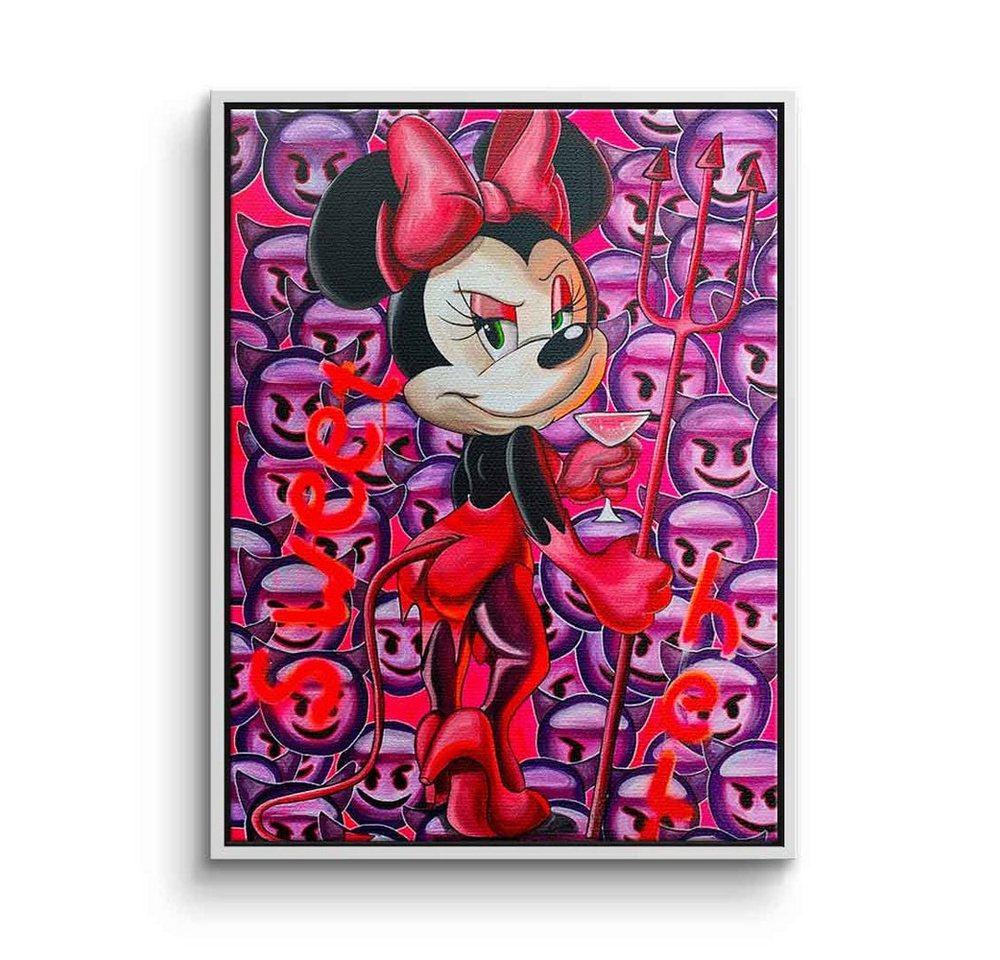 DOTCOMCANVAS® Leinwandbild Sweet Hell, Leinwandbild Minnie Minnie Mouse Sweet Hell sexy devil comic Pop Art von Dotcomcanvas