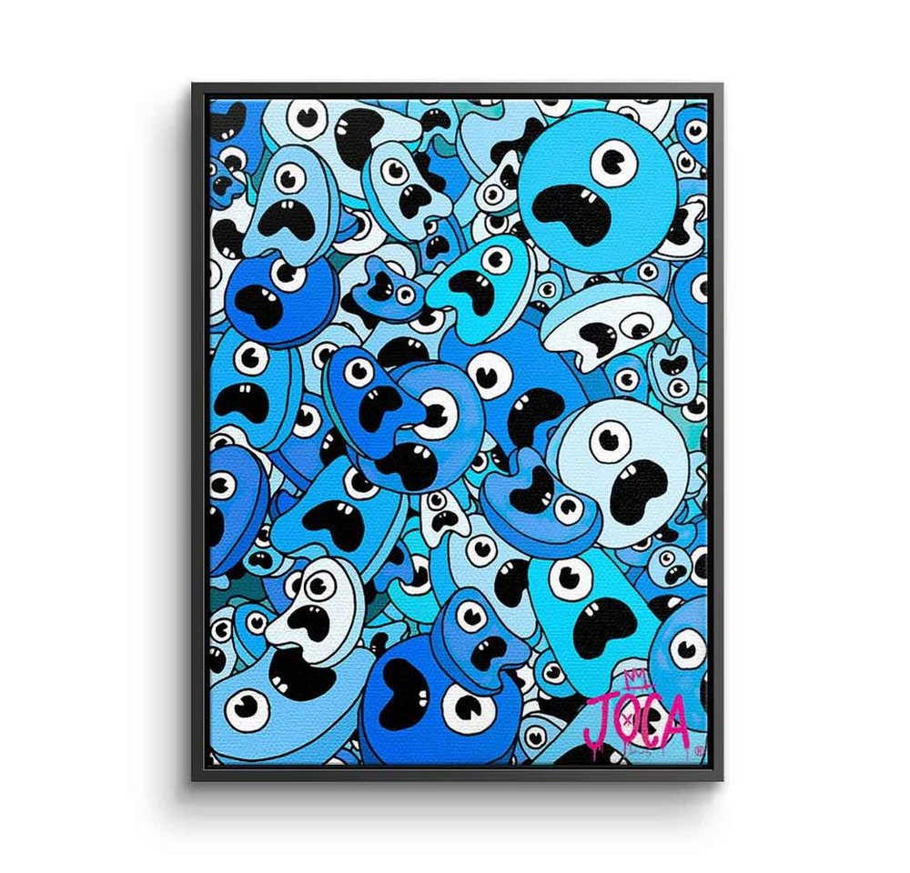 DOTCOMCANVAS® Leinwandbild Sordins Blue, Leinwandbild Sordins Blue comic Figur blau hochkant von Dotcomcanvas
