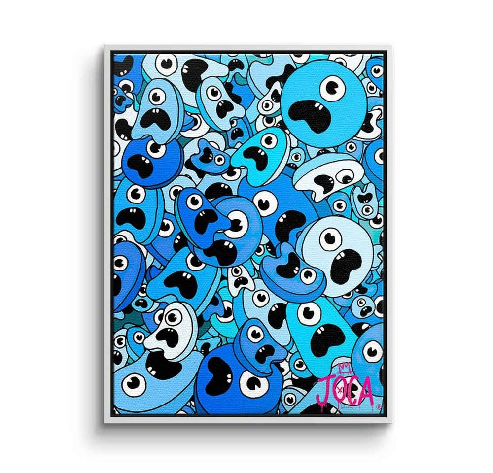 DOTCOMCANVAS® Leinwandbild Sordins Blue, Leinwandbild Sordins Blue comic Figur blau hochkant von Dotcomcanvas