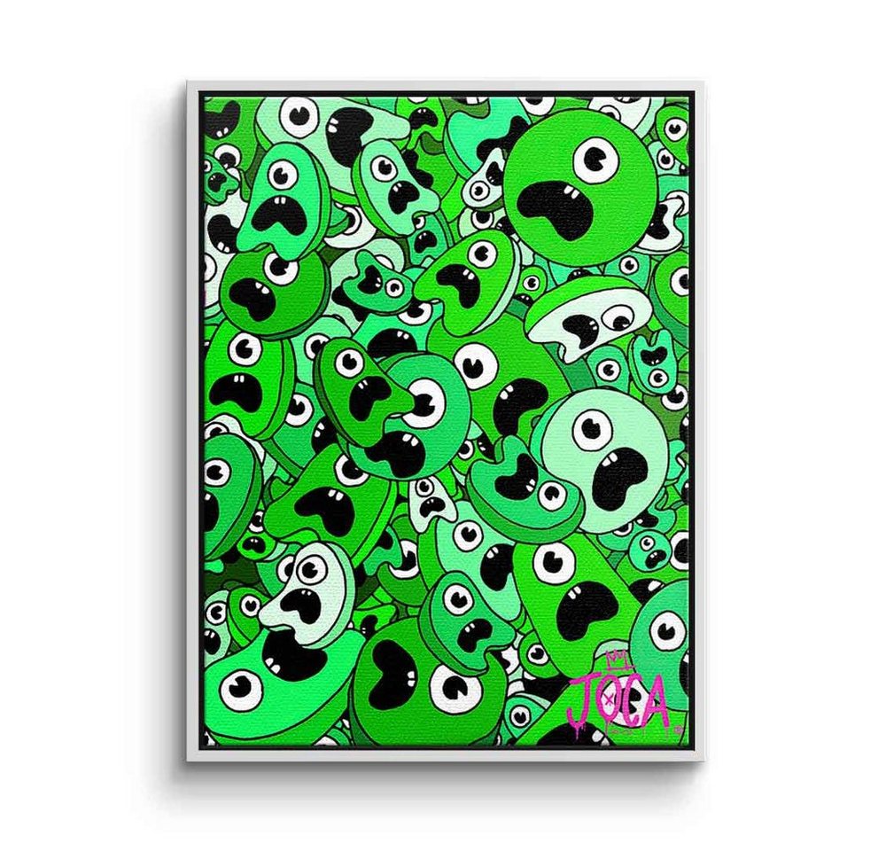 DOTCOMCANVAS® Leinwandbild Sordins Green, Leinwandbild Sordins Green comic Figur grün hochkant von Dotcomcanvas