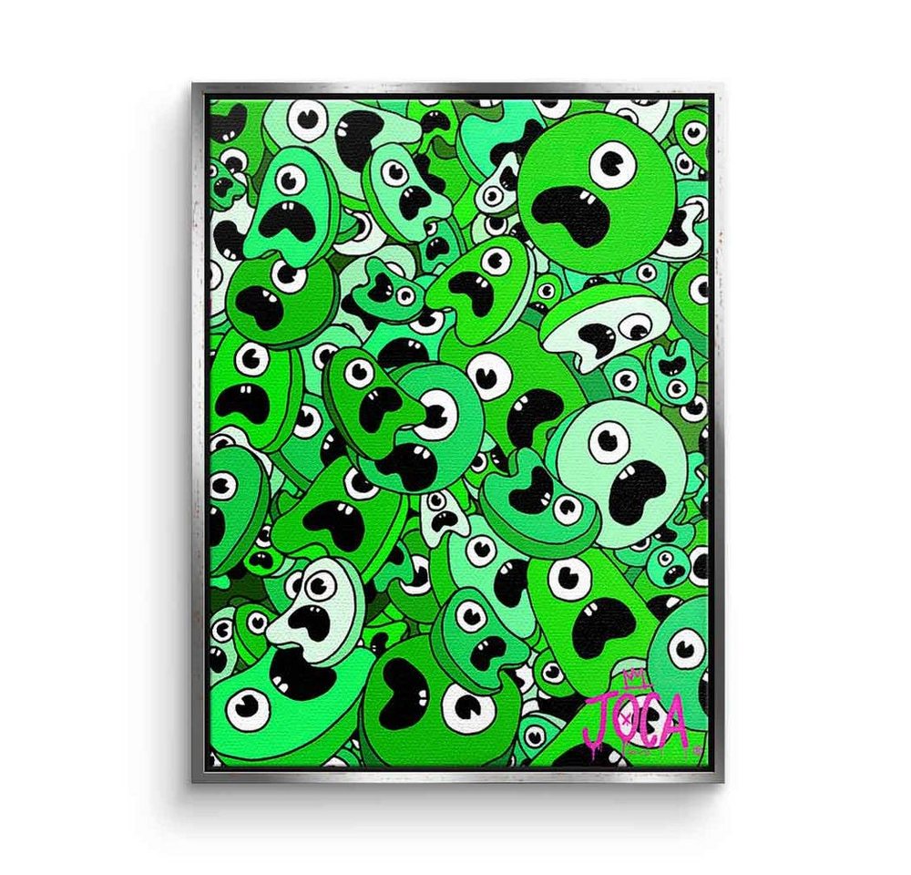 DOTCOMCANVAS® Leinwandbild Sordins Green, Leinwandbild Sordins Green comic Figur grün hochkant von Dotcomcanvas