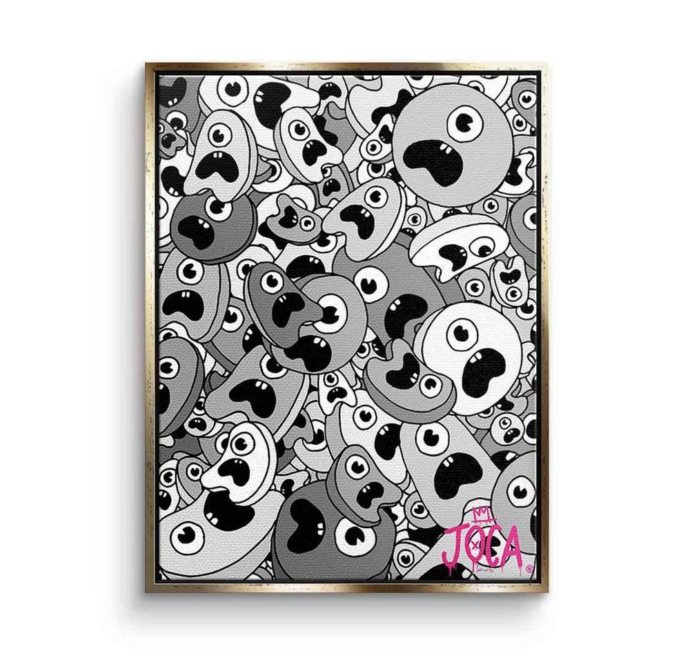 DOTCOMCANVAS® Leinwandbild Sordins Grey, Leinwandbild Sordins Grey comic Figur grau hochkant von Dotcomcanvas