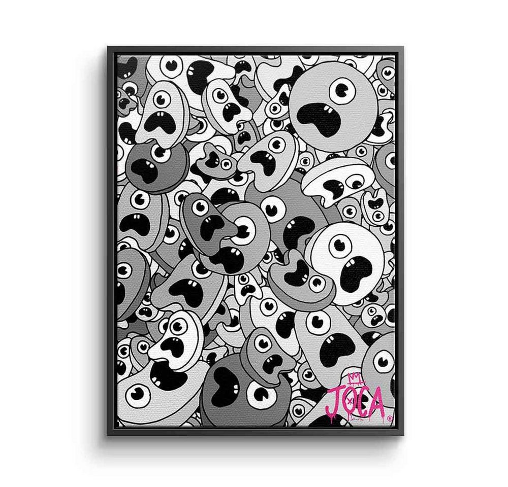 DOTCOMCANVAS® Leinwandbild Sordins Grey, Leinwandbild Sordins Grey comic Figur grau hochkant von Dotcomcanvas