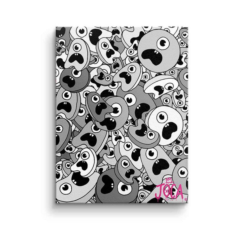 DOTCOMCANVAS® Leinwandbild Sordins Grey, Leinwandbild Sordins Grey comic Figur grau hochkant von Dotcomcanvas