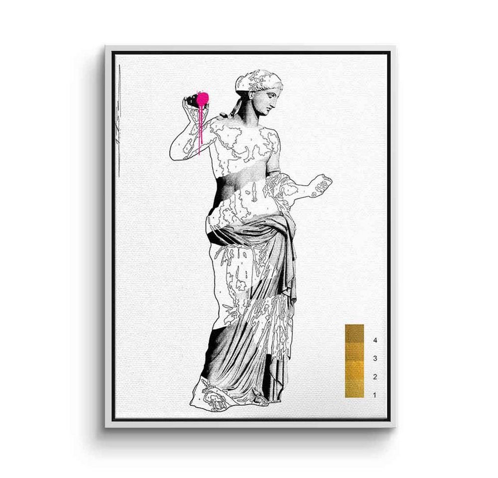 DOTCOMCANVAS® Leinwandbild Venus de Arles, Leinwandbild Venus von Arles Statue römische Göttin weiß abstrakt von Dotcomcanvas