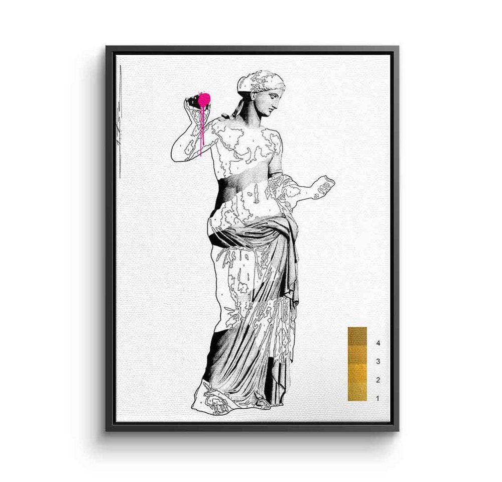 DOTCOMCANVAS® Leinwandbild Venus de Arles, Leinwandbild Venus von Arles Statue römische Göttin weiß abstrakt von Dotcomcanvas