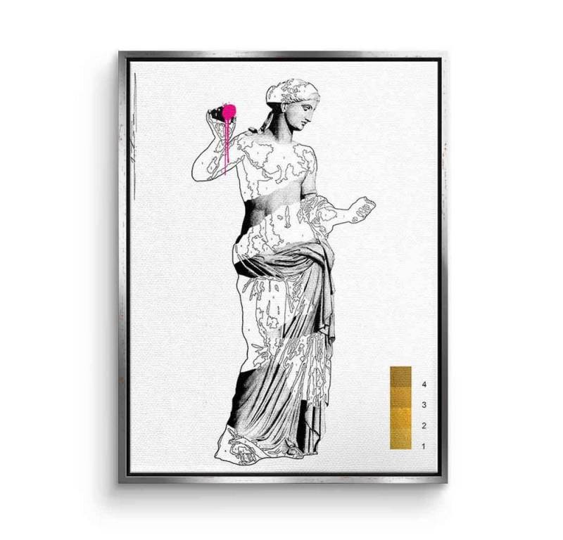 DOTCOMCANVAS® Leinwandbild Venus de Arles, Leinwandbild Venus von Arles Statue römische Göttin weiß abstrakt von Dotcomcanvas