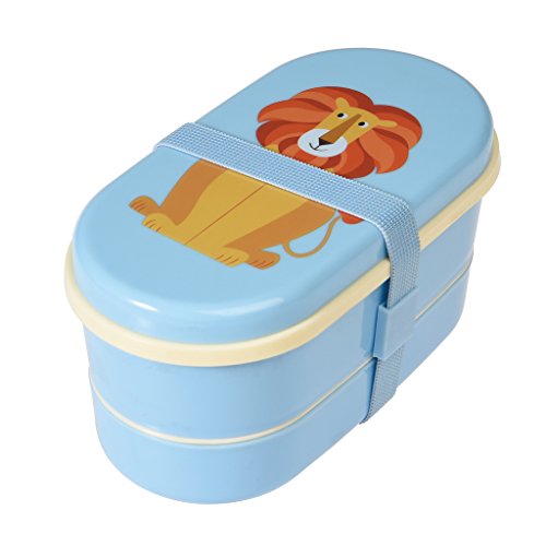 Dotcomgiftshop Lunchbox Bento Box mit Besteck Löwe von Dotcomgiftshop