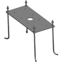 DOTLUX Betonanker, Edelstahl, einstellbare Montagehoehe fuer LED-Solar-Pollerleuchten FLASHground und LED-Pollerleuchten WAY und CONEground - 4968 von Dotlux