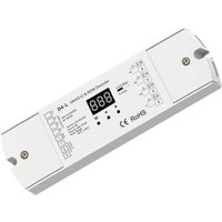 DOTLUX DMX Empfaenger/Dimmer mit integrierter Stand Alone Funktion 4 Kanaele 12-24V DC 4x5A - 5275 von Dotlux