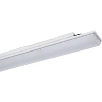 DOTLUX LED-Feuchtraumleuchte HIGHFORCEpc IP66/IP69 1455mm 45W 4000K IK10 2x3-polig durchverdrahtet inklusive Endkappe - 4771-140120 von Dotlux