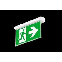 DOTLUX LED-Rettungsleuchte EXITflip max.3W 6000K inkl. 6 Piktogrammen 8h Betrieb, Li-ion Akku mit Selbsttest - 5509-060360 von Dotlux