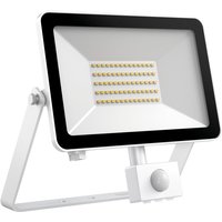 DOTLUX LED-Strahler FLOORslim-sensor 50W 3000K weiss mit Bewegungsmelder PIR von Dotlux