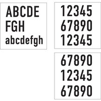 DOTLUX Hausnummernset fuer DOTLUX LED-Hausnummernleuchte WALLsquare - 4751 von Dotlux