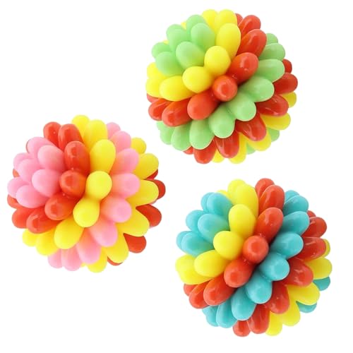 Dottduya Haustier Ball - Kauspielzeug Bälle Für Starke Kauer,Apportierspiel Welpen Zubehör Für Bewegung Beschäftigung Training Innen Außen von Dottduya