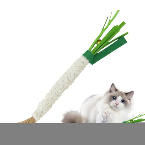 Dottduya Kauspielzeug Für Katzen - Frühlingszwiebel Aus Weichem Filz Beisspielzeug Für Katzen - Beissfeste Lustige Kaustangen Haustierzubehör Gegen Langeweile Unterhaltung Dottduya Kauspielzeug Für Katzen - Frühlingszwiebel Aus Weichem Filz Beisspielzeug Für Katzen - Beissfeste Lustige Kaustangen Haustierzubehör Gegen Langeweile Unterhaltung von Dottduya