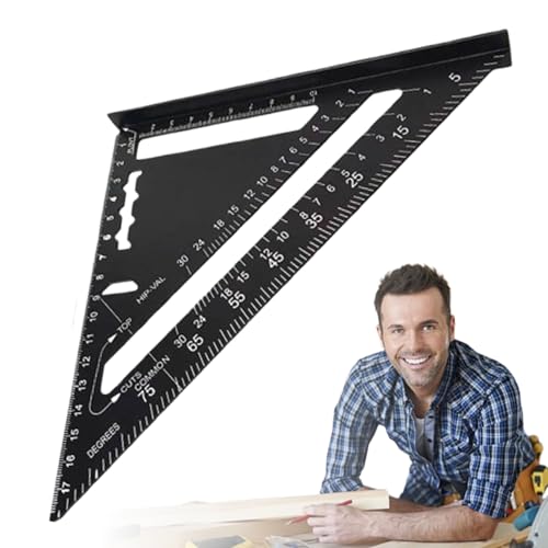 Dottduya Lineal | Präzisions-Messwerkzeug Für Technisches Zeichnen,Aluminiumlegierung Winkelmesser Werkzeug für Geometrie Holzarbeiten Konstruktion von Dottduya