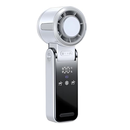 Dottduya Persönlicher Ventilator - USB-Aufladbarer Tischventilator - Effizientes Kühlgerät Mit Digitaldisplay, Leise Mehrfachstufen Für Drinnen Und Draußen von Dottduya