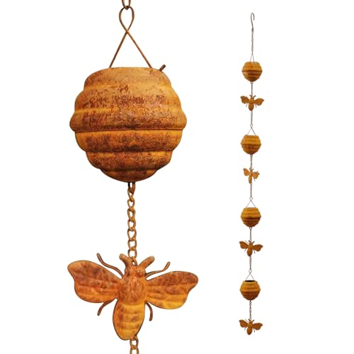 Dottduya Regenketten Für Draußen - Regenwasserfänger - Dekoratives Fallrohr Regendiversionssystem für Garten Dachentwässerung Draußen Dottduya Regenketten Für Draußen - Regenwasserfänger - Dekoratives Fallrohr Regendiversionssystem für Garten Dachentwässerung Draußen von Dottduya