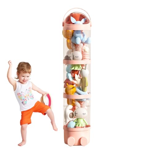 Dottduya Stofftier Aufbewahrungsbehälter - 162 cm Stofftier Organizer Für Kinderzimmer | Transparenter Puppen-Stauraum mit 4 Etagen für Kinderzimmer, Schlafzimmer & Wohnheim Dottduya Stofftier Aufbewahrungsbehälter - 162 cm Stofftier Organizer Für Kinderzimmer | Transparenter Puppen-Stauraum mit 4 Etagen für Kinderzimmer, Schlafzimmer & Wohnheim von Dottduya