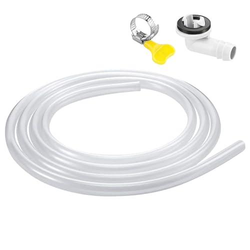 Dottduya Tragbares AC Abfluss Schlauch Kit,Fenster Klimaanlage Abflussrohr,Ablauf Zubehör Mit Schelle Und Schlauchverbinder - Für Tragbare Fenster Klimaanlagen Indoor Mini Split Geräte Dottduya Tragbares AC Abfluss Schlauch Kit,Fenster Klimaanlage Abflussrohr,Ablauf Zubehör Mit Schelle Und Schlauchverbinder - Für Tragbare Fenster Klimaanlagen Indoor Mini Split Geräte von Dottduya