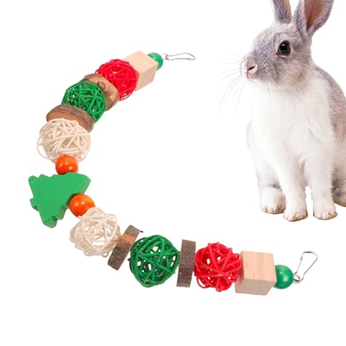 Dottduya Weihnachtsthema-Vogelkäfig-Spielzeug,Vogel-Kauspielzeug - Hamster-Zähneknirschspielzeug - Vogelschaukelspielzeug für Hasen, Chinchillas, Hamster, Zähneknirschen, Vogelübungs-Molaren Dottduya Weihnachtsthema-Vogelkäfig-Spielzeug,Vogel-Kauspielzeug - Hamster-Zähneknirschspielzeug - Vogelschaukelspielzeug für Hasen, Chinchillas, Hamster, Zähneknirschen, Vogelübungs-Molaren von Dottduya