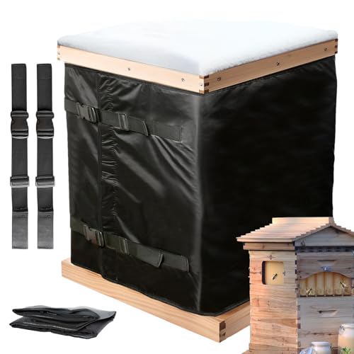 Dottduya Winter-Bienenstock-Wrap, Bienenstock-Isolierwickel | Bienenkasten-Schutzhülle aus 600D Oxford-Stoff | Wiederverwendbare Bienenbox-Schutzhülle, verstellbar, Bienenstock-Wickel, Dottduya Winter-Bienenstock-Wrap, Bienenstock-Isolierwickel | Bienenkasten-Schutzhülle aus 600D Oxford-Stoff | Wiederverwendbare Bienenbox-Schutzhülle, verstellbar, Bienenstock-Wickel, von Dottduya