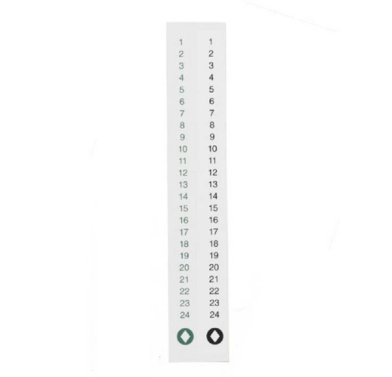 Dottir Nordic Design Windlicht Adventskalender Sticker für Kerze (2-teilig) von Dottir Nordic Design