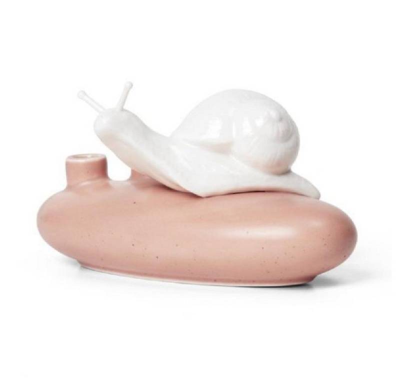 Dottir Nordic Design Dekovase Vase Sweet Stories Snail Rose von Dottir Nordic Design