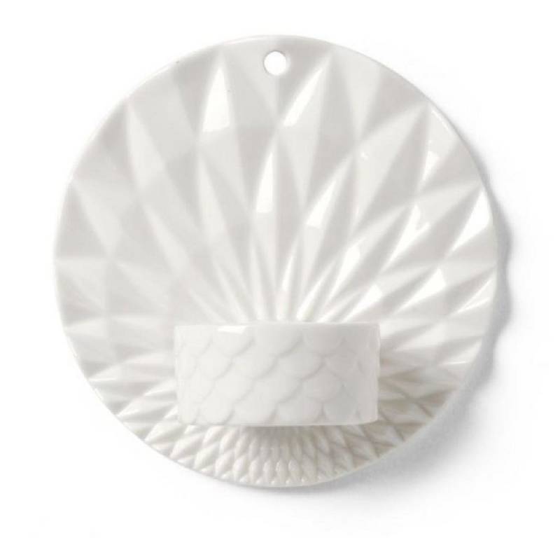 Dottir Nordic Design Wanddekoobjekt Wand Teelichthalter Pipanella Scales White von Dottir Nordic Design