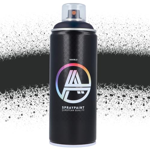 Double A Spraypaint Sprühdose 400ml Sprühfarbe Acryllack Sprühlack matt hochdeckend DIY Kunststoff Metall Möbel Deko (DA-104 Graphite) von Double A Spraypaint