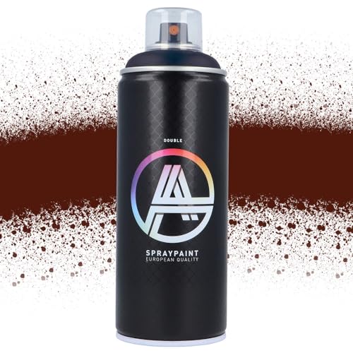 Double A Spraypaint Sprühdose 400ml Sprühfarbe Acryllack Sprühlack matt hochdeckend DIY Kunststoff Metall Möbel Deko (DA-122 Chestnut) von Double A Spraypaint