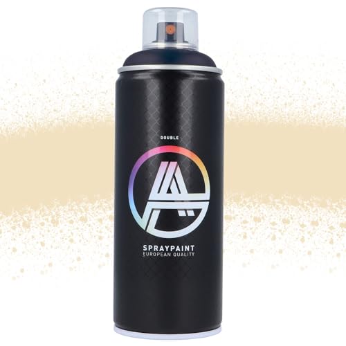 Double A Spraypaint Sprühdose 400ml Sprühfarbe Acryllack Sprühlack matt hochdeckend DIY Kunststoff Metall Möbel Deko (DA-136 Ivory) von Double A Spraypaint