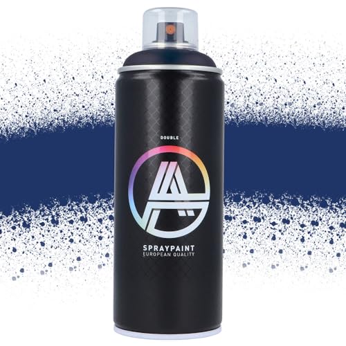 Double A Spraypaint Sprühdose 400ml Sprühfarbe Acryllack Sprühlack matt hochdeckend DIY Kunststoff Metall Möbel Deko (DA-220 Deep Sea) von Double A Spraypaint