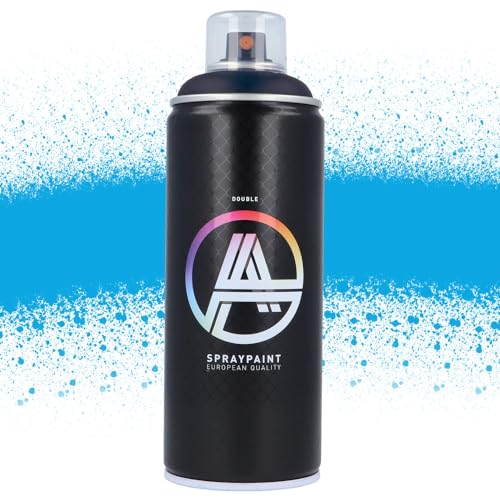 Double A Spraypaint Sprühdose 400ml Sprühfarbe Acryllack Sprühlack matt hochdeckend DIY Kunststoff Metall Möbel Deko (DA-228 Full Color Blue) von Double A Spraypaint