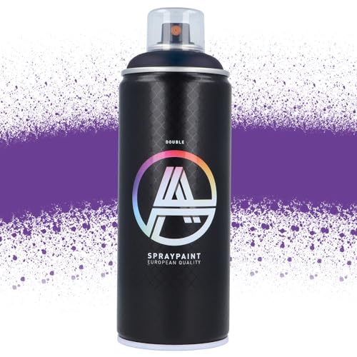 Double A Spraypaint Sprühdose 400ml Sprühfarbe Acryllack Sprühlack matt hochdeckend DIY Kunststoff Metall Möbel Deko (DA-274 Violet) von Double A Spraypaint